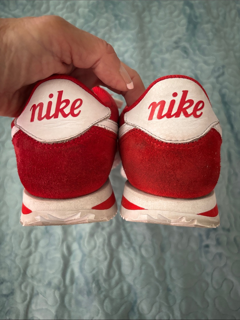 Nike Women’s Red Suede Sneakers retro style 2024 - Picture 5 of 9